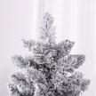 Karácsonyfa 180 cm, LED égősor, művilágítás, lángálló, fém talp, zöld