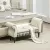  Polsterbank, Sitzbank, Vintage-Design, bis 150 kg, 117x40x58 cm, Beige