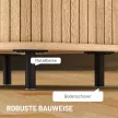Éjjeliszekrény/kisasztal léces ajtókkal és acél lábakkal, hálószobába és nappaliba, tölgyfa