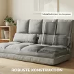 Padlófotel, fekvőfotel dönthető funkcióval, állítható háttámla, ülőpárna, relaxációs szék tévénézéshez, olvasáshoz, meditációs szék, laza kanapé, olvasószék meditációhoz, jógához, irodához, szürke