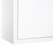 Gyógyszeres szekrény, zárható fém gyógyszeres szekrény 3 rekesszel, elsősegély szekrény, 40 x 18 x 60 cm, fehér