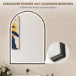 LED fürdőszobai tükör 60 x 90 cm világítással, első és hátsó világítással, memória funkcióval, érintőkapcsolóval, fekete