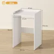  Badezimmerschrank Nischenschrank mit offen Regal, Badschrank für Badezimmer, kleine Räume, 64 x 60 x 97,5 cm, Weiß