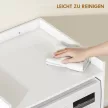  Badezimmerschrank Nischenschrank mit offen Regal, Badschrank für Badezimmer, kleine Räume, 64 x 60 x 97,5 cm, Weiß