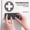Falra szerelhető elsősegélyszekrény kombinációs zárral, 2 szintes rozsdamentes acél elsősegélyszekrény, fehér
