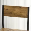  3-teiliges Bar-Set, Stehtisch, 2 Stühle, MDF, Metallrahmen, wasserfest, Braun