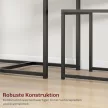 3 részes bárasztal-garnitúra, magas asztalgarnitúra, 3 részes, 2 szék, 1 asztal, 90 cm x 47 cm x 76 cm, szürke