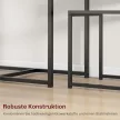 3 részes bárasztal-garnitúra, magas asztalgarnitúra, 3 részes, 2 szék, 1 asztal, 90 cm x 47 cm x 76 cm, fekete