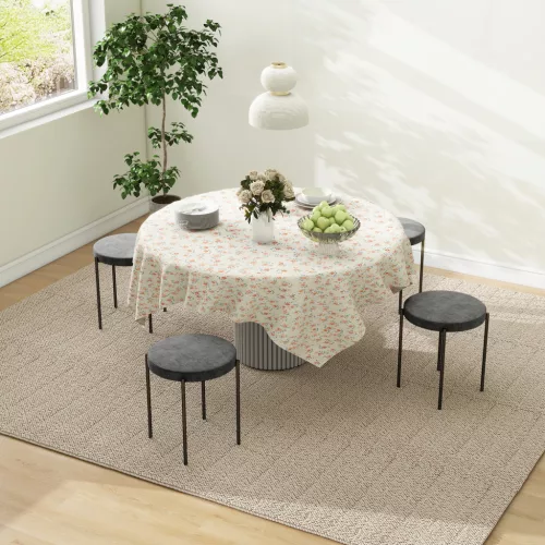  Küchenhocker 4-er Set, stapelbar, Samtoptik, bis 100kg, Stahlrahmen, 41,5 x 41,5 x 46 cm, Dunkelgrau