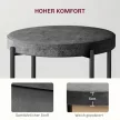  Küchenhocker 4-er Set, stapelbar, Samtoptik, bis 100kg, Stahlrahmen, 41,5 x 41,5 x 46 cm, Dunkelgrau