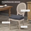 Konyhai székek 2 darabos szettben, puhán kárpitozott, vintage dizájn, rattan hatás, szürke