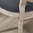 Konyhai székek 2 darabos szettben, puhán kárpitozott, vintage dizájn, rattan hatás, szürke