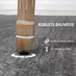 Étkezőszékek, 2 db-os szett, konyhai székek háttámlával, vászonhatású étkezőasztalhoz, szürke+natúr