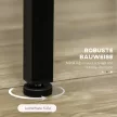 Bárgarnitúra, 5 részes, asztal és 4 bárszék, ipari formatervezés, kompakt, rusztikus