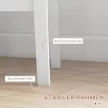 3 részes étkezőgarnitúra, ülőgarnitúra, asztal székekkel, tömörfa, fehér