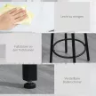 Bárgarnitúra 2 főre, 1 asztal 2 bárszékkel, fehér márványhatású asztallap, acél váz