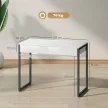 Íróasztal 100 x 50 cm Számítógépasztal Irodai asztal 2 fiókkal, kis szobákba, Fekete