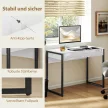 Íróasztal 100 x 50 cm Számítógépasztal Irodai asztal 2 fiókkal, kis szobákba, Fekete