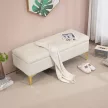 Pad tárolóhellyel, teherbírás akár 120 kg, 120x44x44,5 cm, bézs
