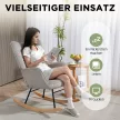 Hintaszék, bükkfa futószőnyegek, vastag párnázattal, sötétzöld, 120 kg-ig