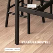Bárasztal 2 székkel ipari formatervezésben, 2 darabos bárszék szett asztallal, ipari formatervezés, 3 darabos szett, barna + fekete