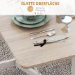 Klapptisch auf Rollen, Laptop-Tisch, Esstisch, inkl. Feststellbremse, Eiche