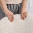 Étkezőszékek, 2 darabos szett, konyhai szék széles ülőfelülettel, ívelt háttámlával, nappaliba, étkezőbe, krémszínű