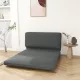 3 az 1-ben összecsukható relaxfotel, vendégmatrac, osztható, 138 cm széles, sötétszürke