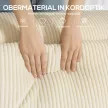 3-Sitzer-Sofa, weiche Schaumstoffstruktur, breite Armlehnen, 2 Kissen, Cordbezug, Beige