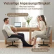 Forgószék, bársony kárpitozású pihenőszék magasságállítással nappaliba, irodába, szürke