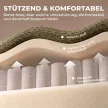 3 személyes kanapé, kerek és keret nélküli, tágas ülőrésszel, vastagon párnázott, összeszerelést nem igényel, sötétzöld