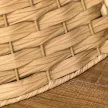 Karácsonyfa szoknya, Ø 68cm, műanyag karácsonyfa gallér, karácsonyfa állványokhoz, karácsonyfa állvány takaró otthonra, partira, dekorációra, natúr fa
