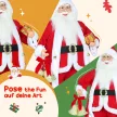  Weihnachtsmann 1,15 m stehende Weihnachtsmann mit Geschenk- und Weihnachtsglock Indoor, Rot