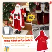  Weihnachtsmann 1,15 m stehende Weihnachtsmann mit Geschenk- und Weihnachtsglock Indoor, Rot