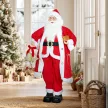  Weihnachtsmann 1,15 m stehende Weihnachtsmann mit Geschenk- und Weihnachtsglock Indoor, Rot