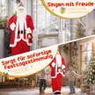  Weihnachtsmann 1,6 m stehende Weihnachtsmann mit Geschenk- und Weihnachtsglocken Soundfunktion