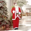  Weihnachtsmann 1,6 m stehende Weihnachtsmann mit Geschenk- und Weihnachtsglocken Soundfunktion