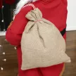  Weihnachtsmann 120 cm Nikolaus Figur mit Beweglichem Kopf und Armen, Glocke und Sack, Geräusch- und Berührungssensor
