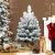  Mini Künstlicher Weihnachtsbaum 60 cm Tannenbaum künstlich mit Schnee, 72 Spitzen 6 Tannenzapfen Zementbasis