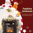 Karácsonyi füzér 216 hófödte ággal, 50 LED égővel, Ø25x180 cm, zöld és fehér