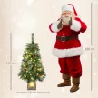 Műfenyő 120 cm, műfenyő 100 LED égővel, 8 üzemmóddal, 214 égővel