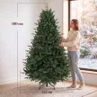 Műfenyő, valósághű fröccsöntött fenyőfa 1237 tűvel és fém talppal, 180 cm, zöld