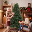 Műfenyő, valósághű fröccsöntött fenyőfa 1237 tűvel és fém talppal, 180 cm, zöld
