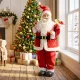  Singender Weihnachtsmann, 120 cm, lebensgroß, animiert, mit drehbarem Kopf und beweglichen Armen