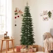Műfenyő 210 cm, lucfenyő csuklós ágakkal, 800 ágvéggel, összecsukható acél talppal, zöld