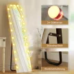 Teljes alakos tükör 150x40 cm RGB-LED állótükör 21 izzóval, 7 fényszínnel, érintőkapcsolóval, memóriafunkcióval
