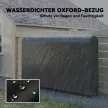  Kaminholzregal Metall 199 x 30 x 121 cm Brennholzregal 0,6m³ mit wasserdichter Abdeckung bis 300kg