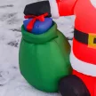 Felfújható karácsonyfadísz, kültéri karácsonyfadísz, fúvóval együtt, 1,2 m, piros + fehér