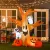Halloween Felfújható Szellem Légfigura Világító Dekoráció 120/240 cm (Felfújható Kísértetfa)
