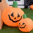 Halloween Felfújható Szellem Légfigura Világító Dekoráció 120/240 cm (Felfújható Kísértetfa)